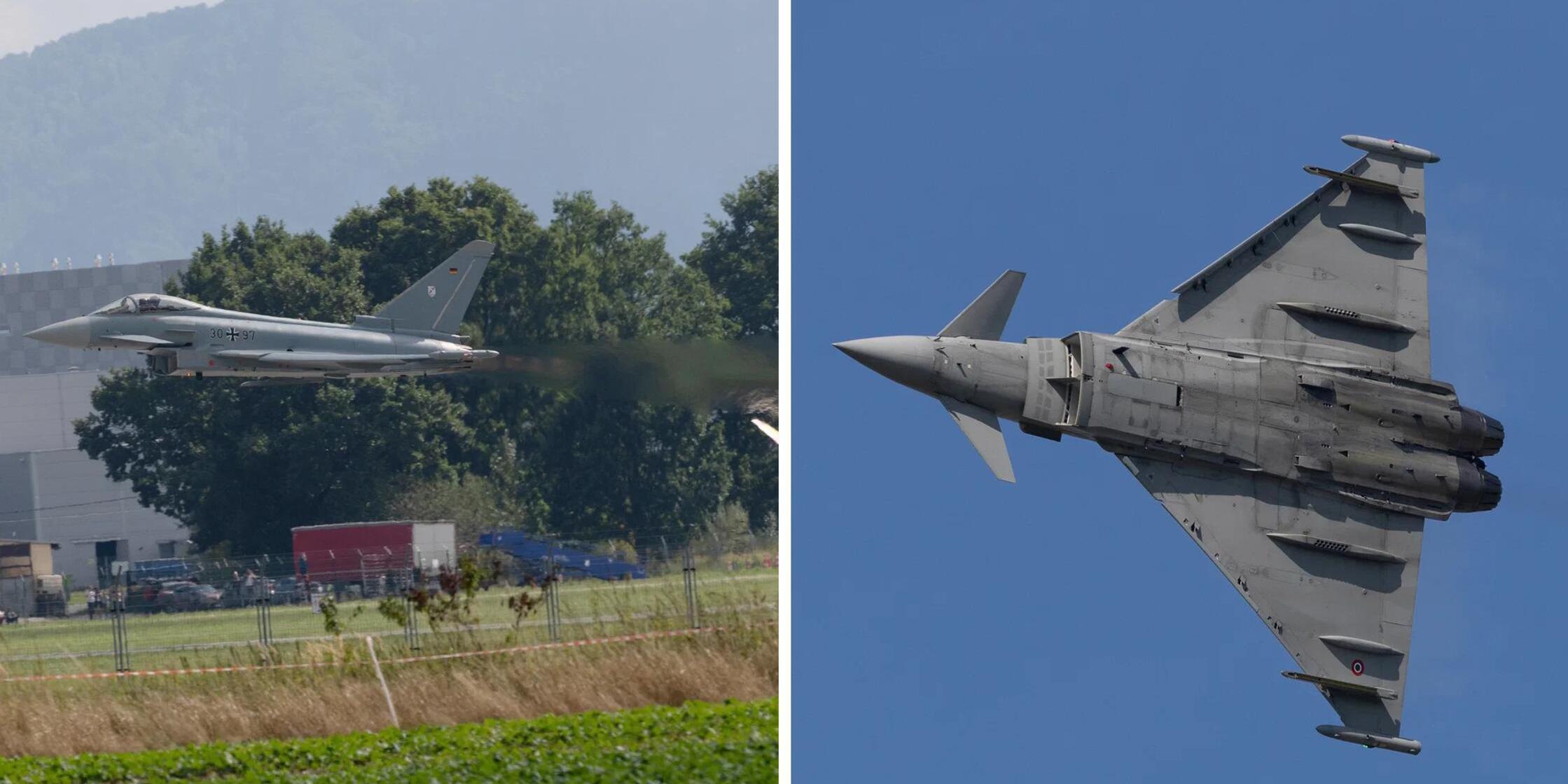 German Air Force conducts Eurofighter 'Dispersed Operation' at Nuremberg Airport Oct 5-9