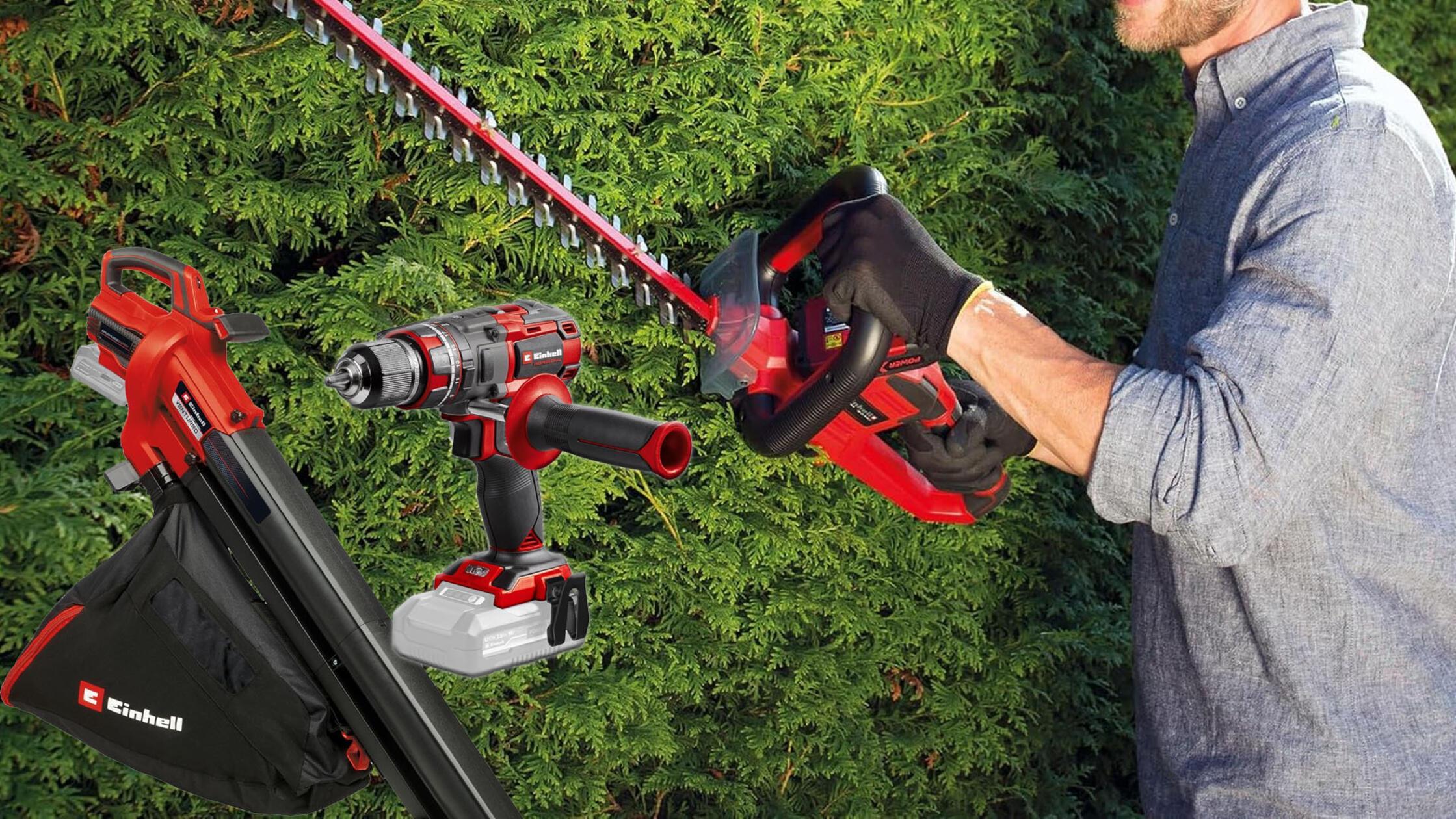 Einhell Rasentrimmer Laubsauger Heckenschere 