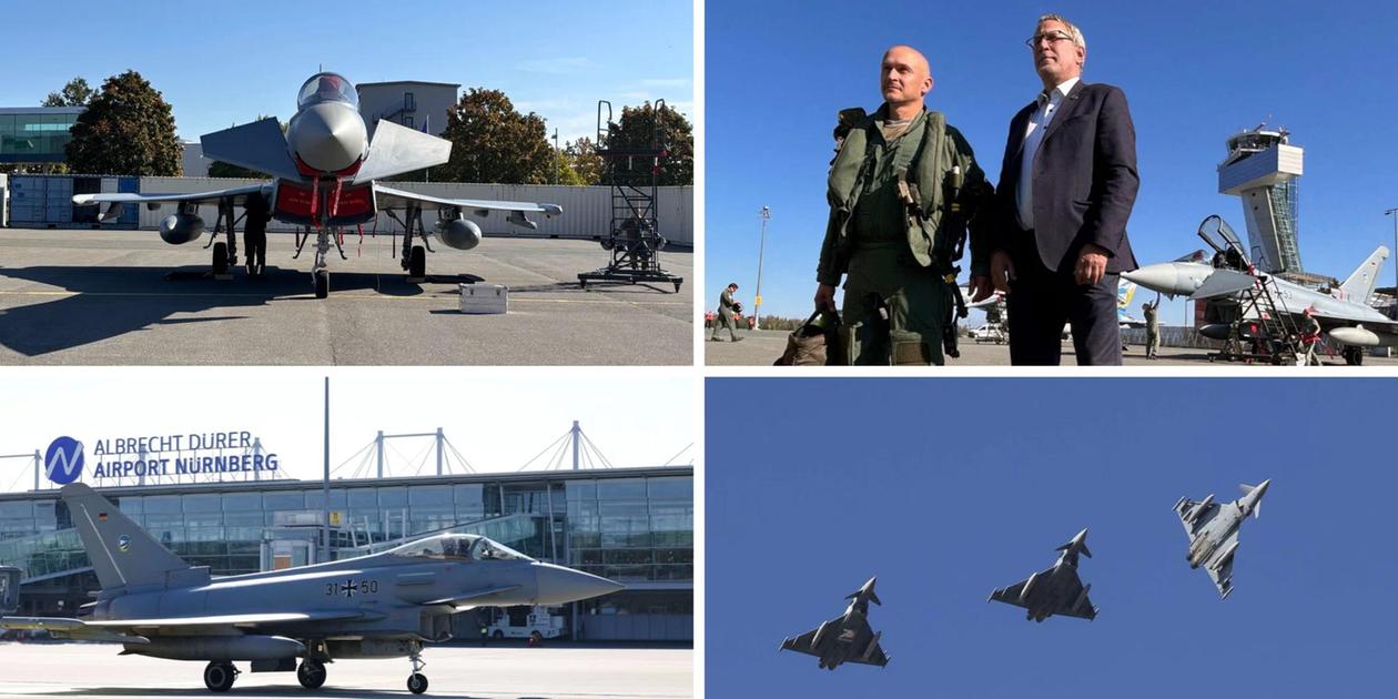 Fighter jets over Nuremberg: Air Force launches Eurofighter exercise in ...