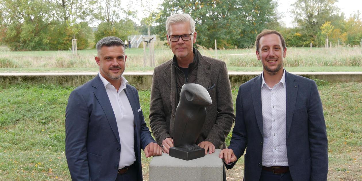 Bronze Sculpture Enhances Gunzenhausen's Altmühl Promenade