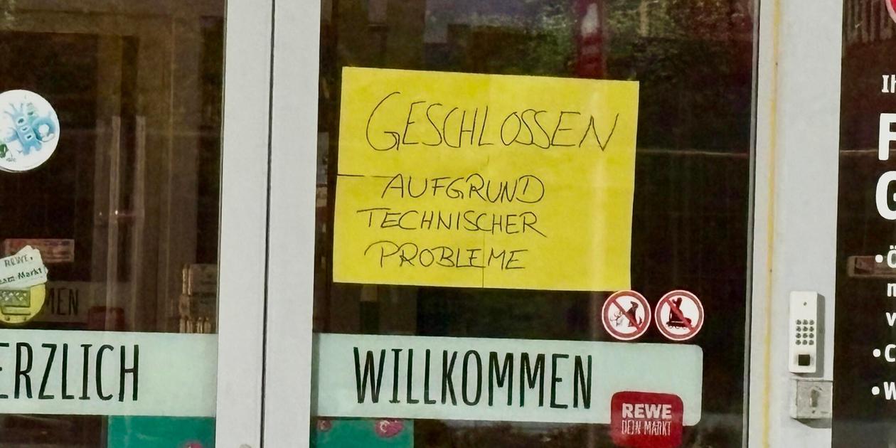 Doors at the Kammerstein Rewe supermarket remain closed - | but there is ...