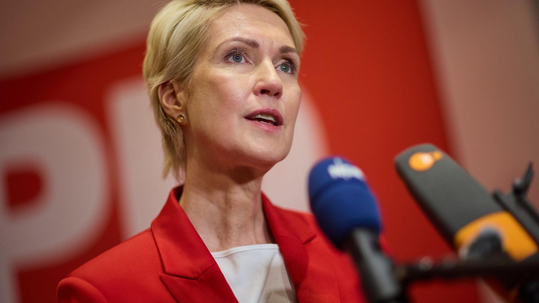 Manuela Schwesig (SPD), die Ministerpräsidentin un