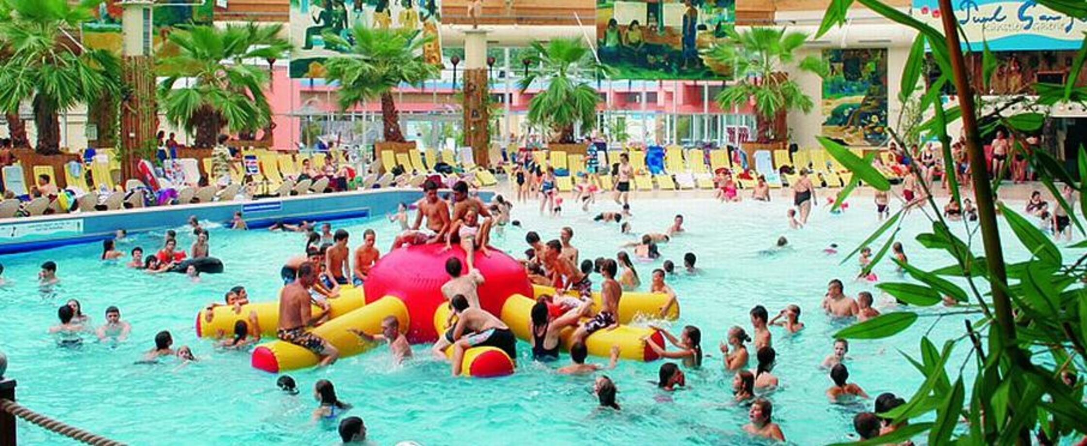 Kristall Palm Beach, Stein
Das Thermal-, Kur- und Freizeitbad Palm Beach in Stein bietet neben einer erholsamen Saunalandschaft mit 18 Themensaunen auch verschiedene andere Wellnessangebote. Außerdem verfügt das Palm Beach über einen großen Spaßbereich. Im überdachten Teil gibt es ein Wellenbad mit Riesenkrake sowie einen Rutschenturm mit 13 verschiedenen Rutschen. Mitte Dezember 2012 haben die neuen Rutschen Mars Mission, Saturn, Super Nova, Transformer und Stargate den Betrieb aufgenommen. Zudem gibt es noch ein Sportbecken mit Sprungturm. Im Außenbereich finden die Besucher einen Strömungskanal sowie einen Sandstrand. In den warmen Whirlpools lässt sich wunderbar entspannen. • Öffnungszeiten und Details gibt es beim Klick auf das Bild.