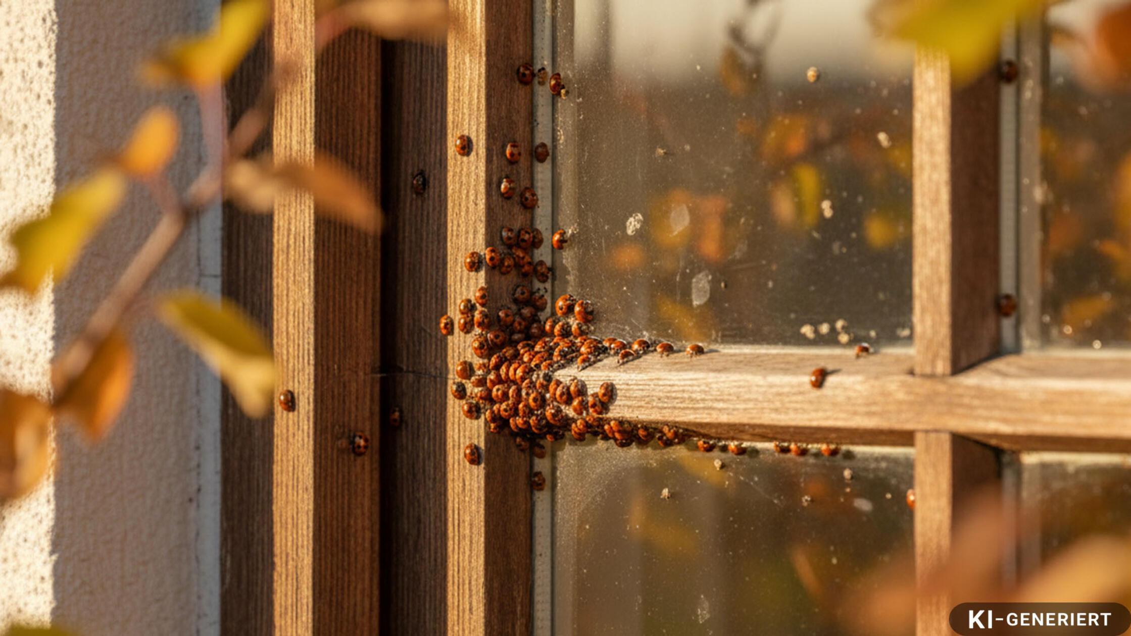 Marienkaefer Invasion Herbst
