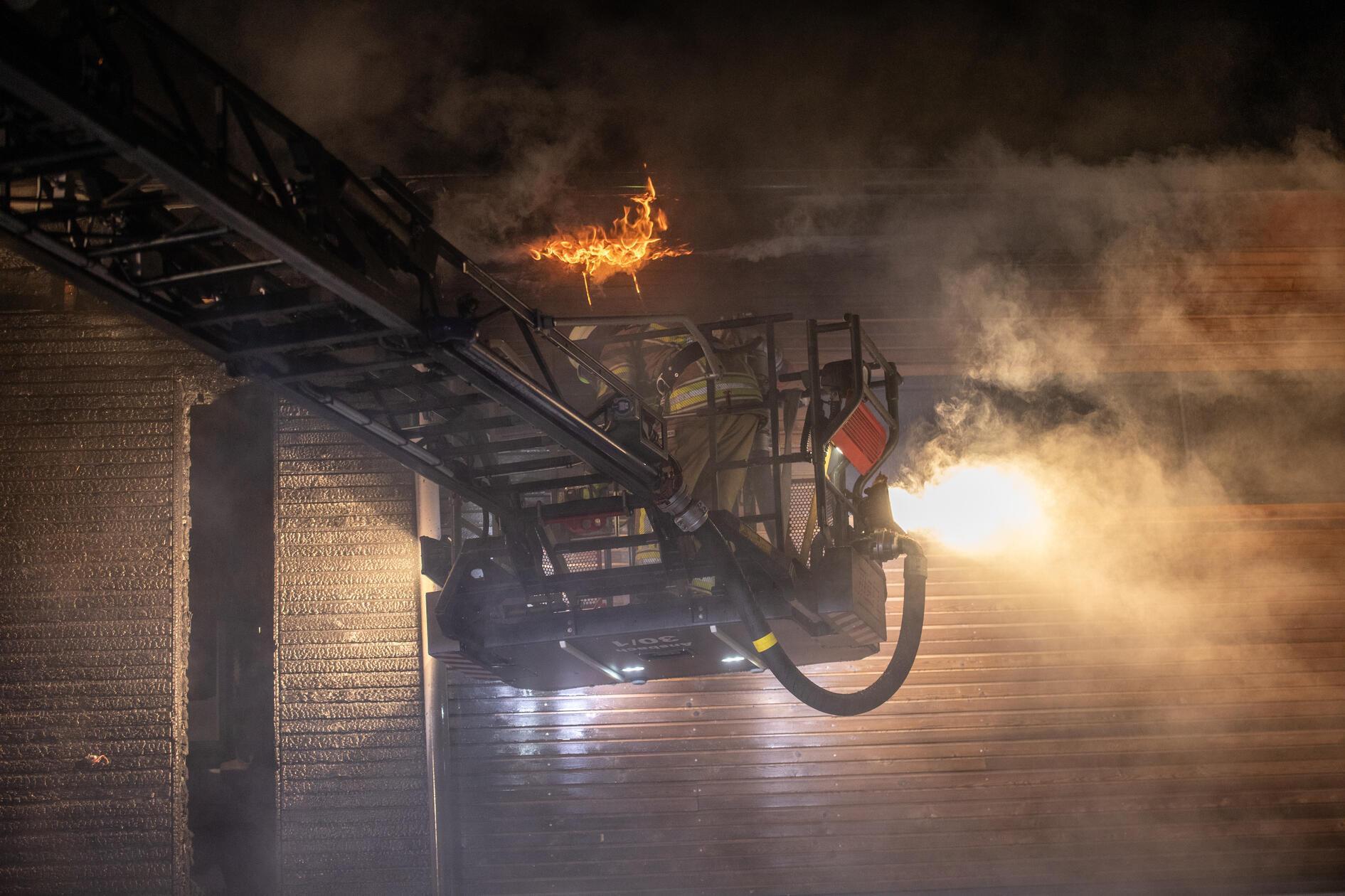 Ein nächtlicher Brand hat in der Gemeinde Sachsen 