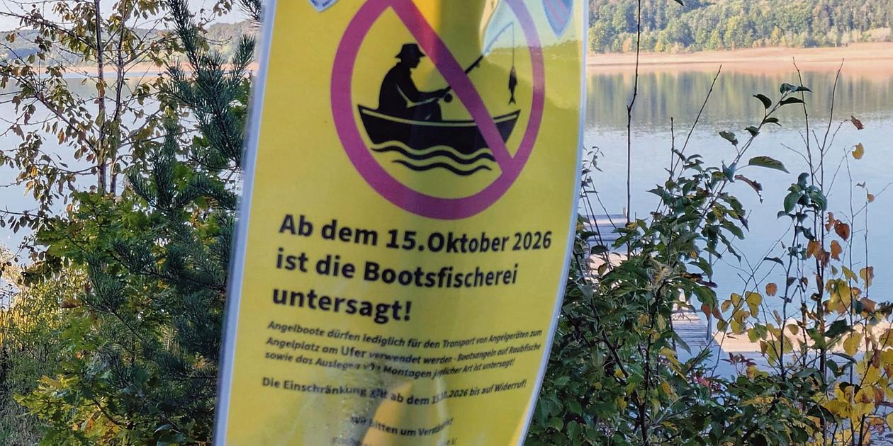 Fischen verboten: Im Fränkischen Seenland sind fast alle Seen wegen ...