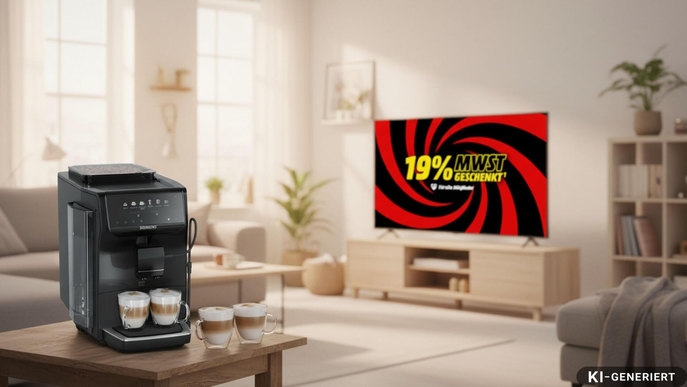 Siemens-Kaffeevollautomat LG OLED TV MediaMar