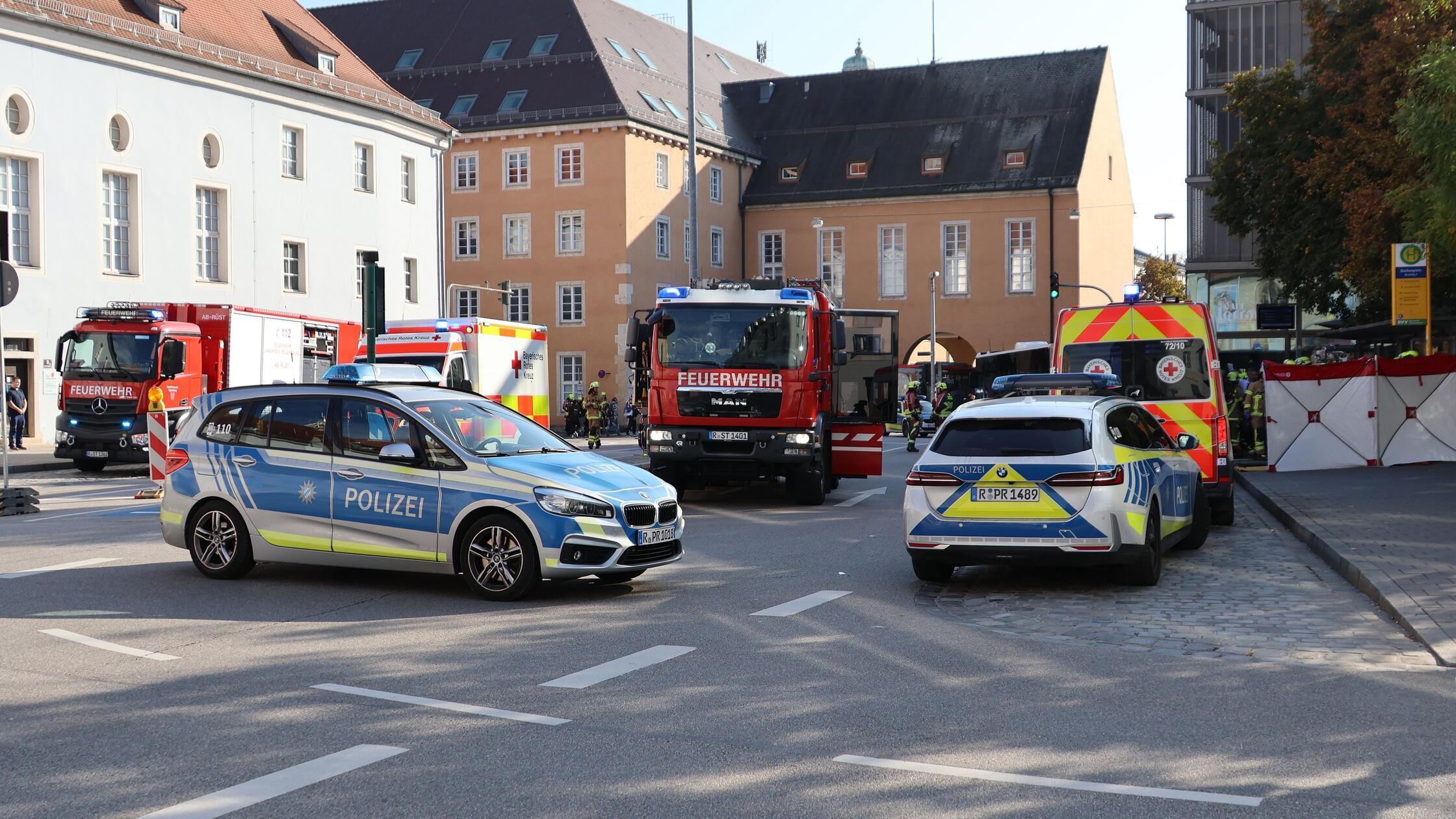 Am Dachauplatz in Regensburg kam es am Dienstagnac