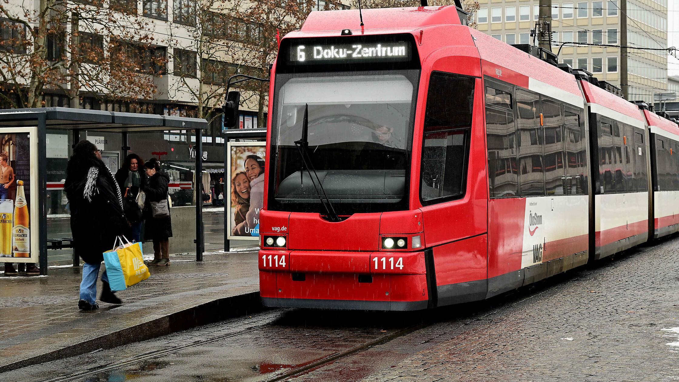 ÖPNV VAG Verkehrsticker - Straßenbahn Line 6 Richt
