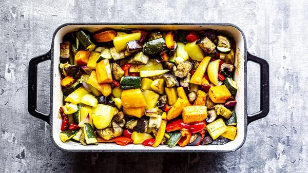 Oven vegetables zucchini aubergine potato carrot s