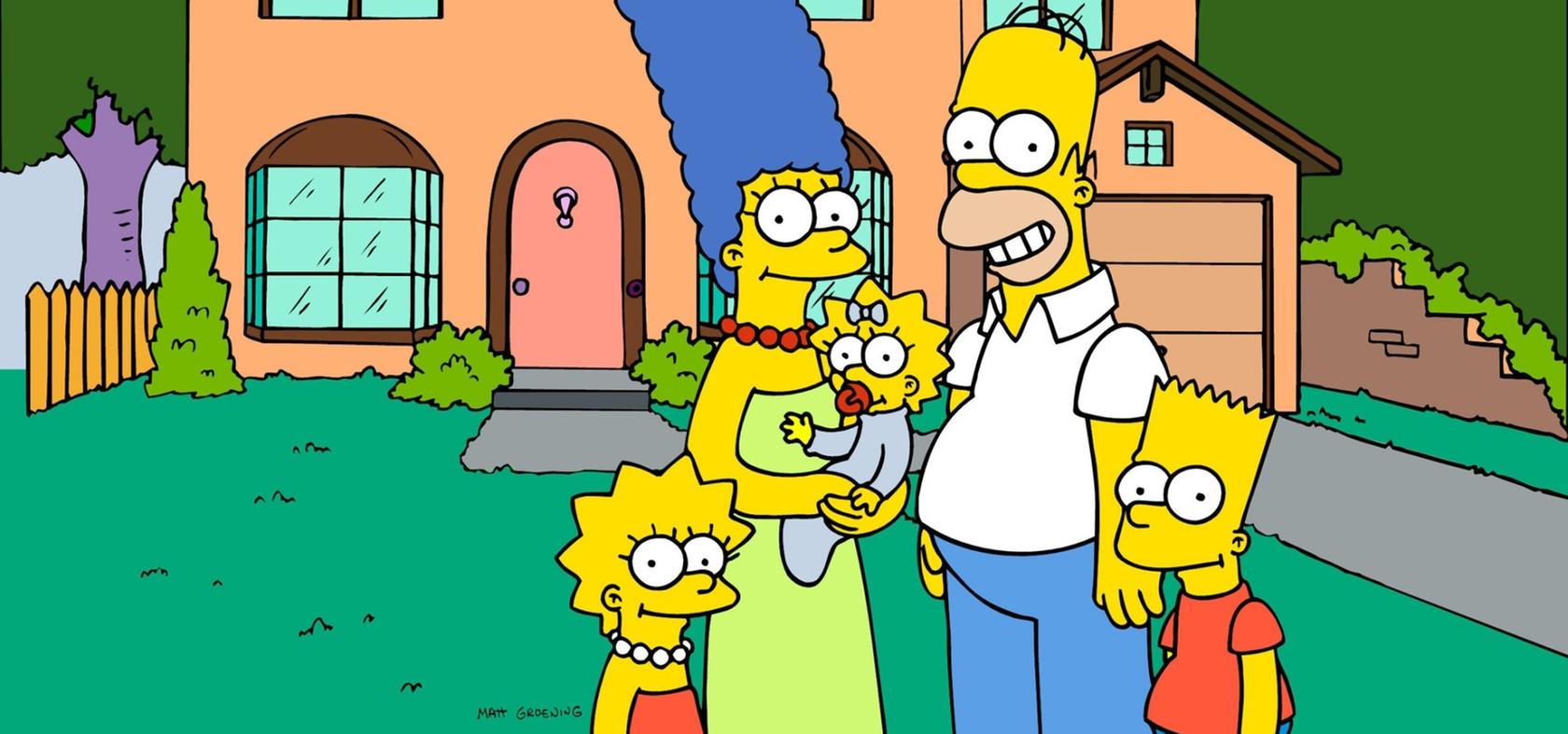 Jeder kennt sie, viele lieben sie: Familie Simpson vor ihrem Haus in Springfield.