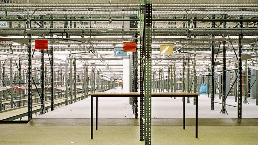 Im Hängeversand in Frauenaurach war der Hauptumschlagplatz für den Textilhandel.
