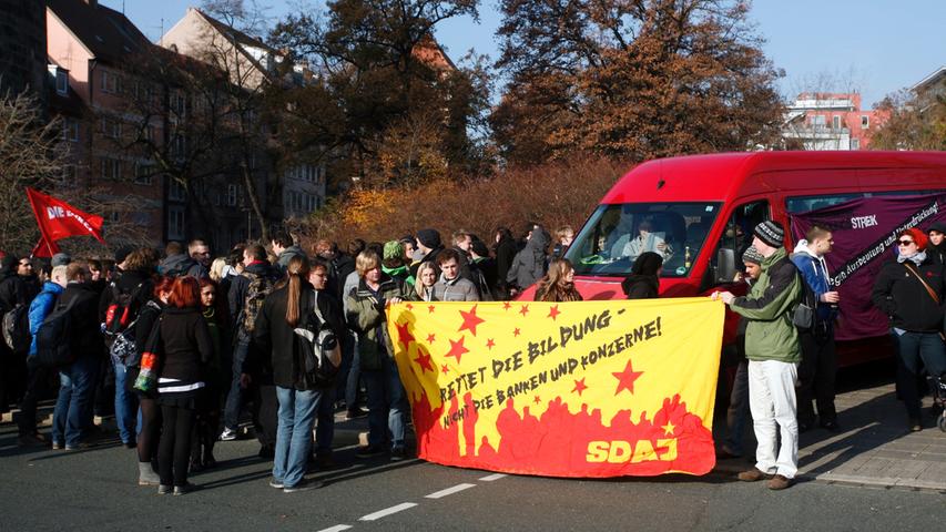 Studentendemos in Nürnberg und Erlangen