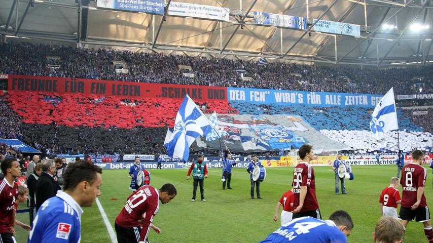 "Freunde für ein Leben - 'Schalke und der FCN' wird's für alle Zeiten geben. Dem ist nichts hinzuzufügen.