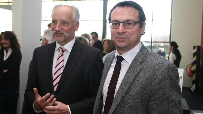 Auch Martin Bader (Vorstand Sport und Öffentlichkeitsarbeit) und Siegfried Schneider (Ex-Vizepräsident) feierten mit.