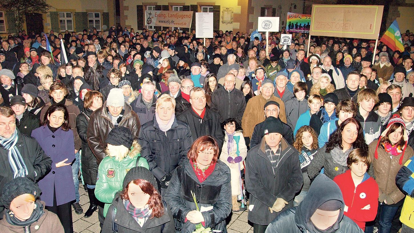 Klares Zeichen gegen rechts