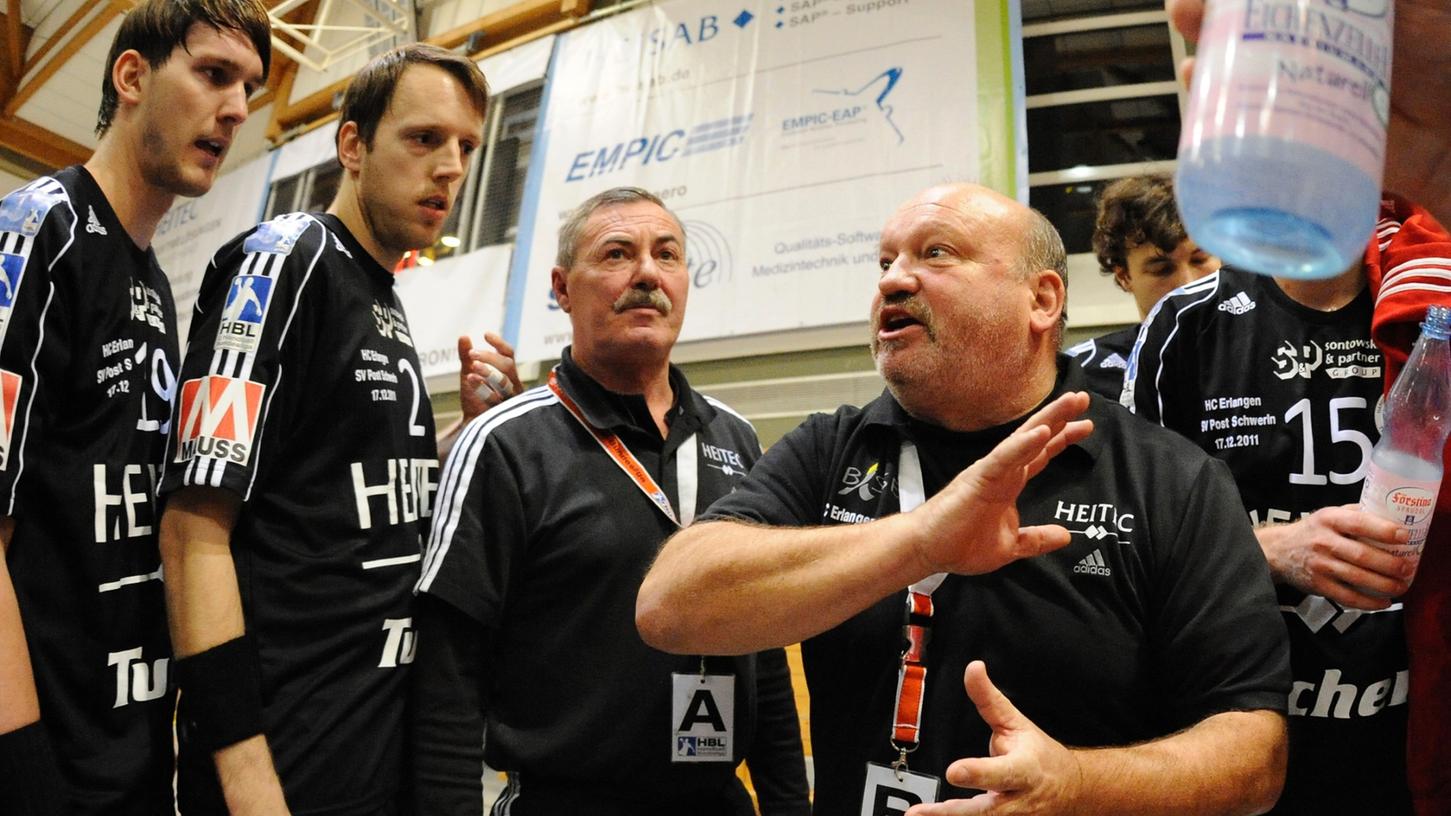 Der HCE hat seinen Trainer Frank Bergemann (rechts) entlassen - und mehr als seine sportliche Führungsfigur verloren.