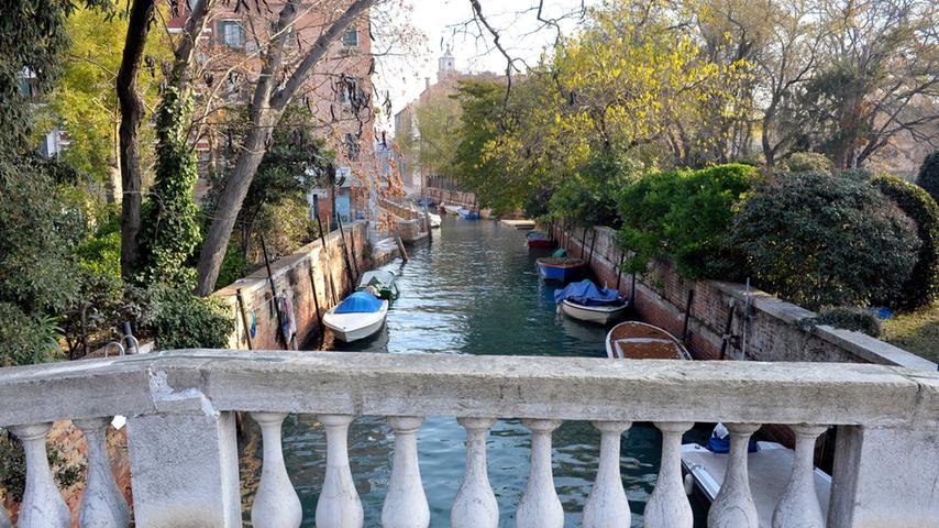 Im winterlichen Venedig finden sich an mancher Stelle stille Plätze.