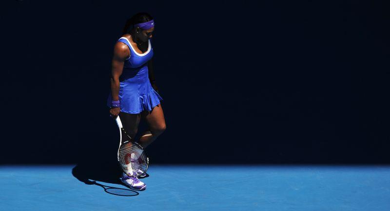 Schattige Aussichten: Das US-Open-Aus beschäftigt Serena Williams noch ordentlich.