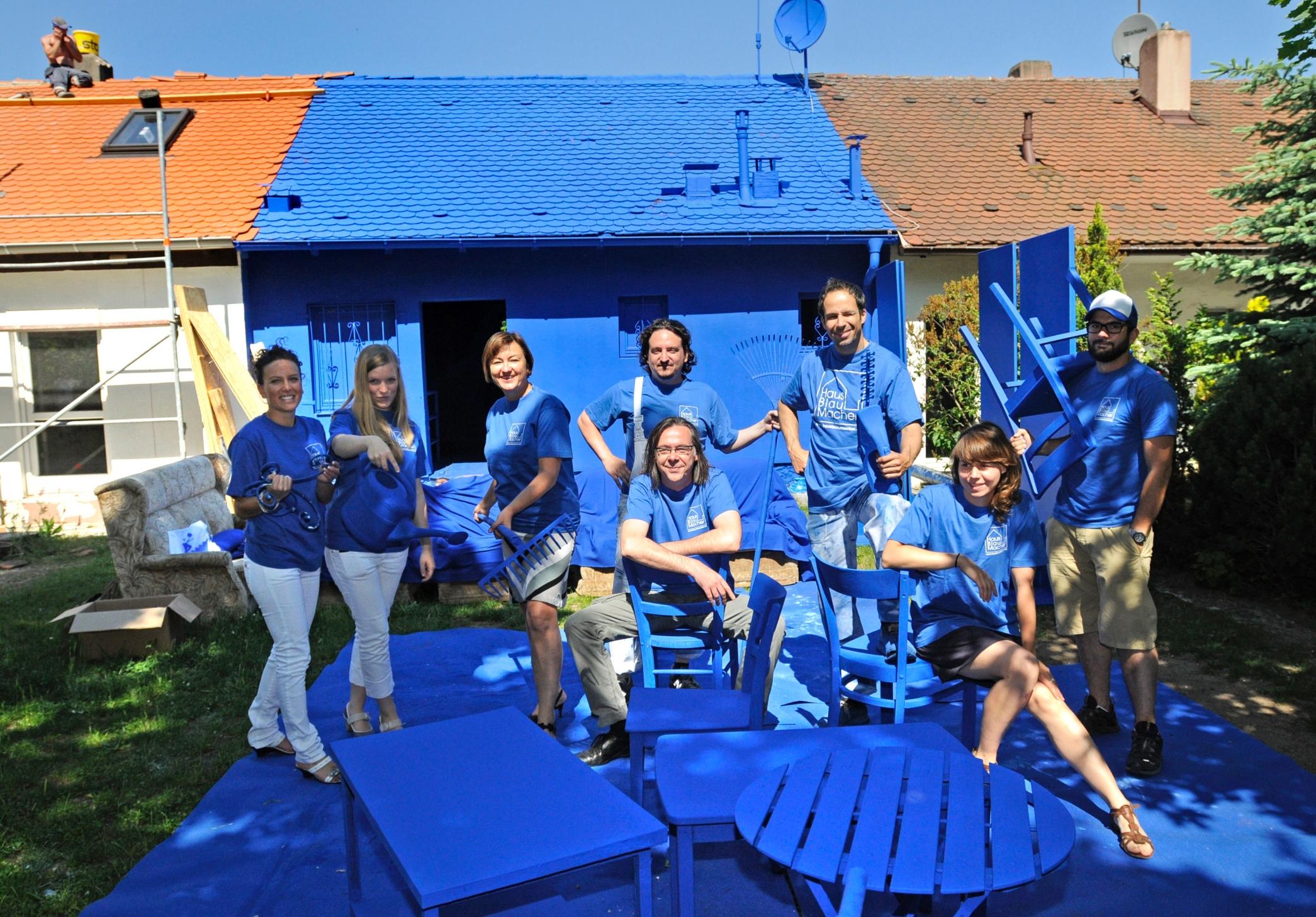 Das Blaue Haus Wechselte Die Farbe Nurnberg Nordbayern