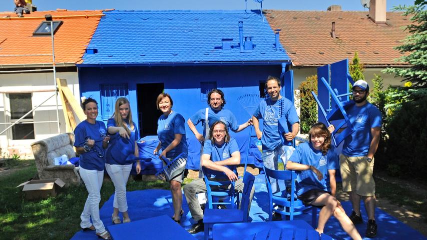 Das Blaue Haus Wechselte Die Farbe Nurnberg Nordbayern