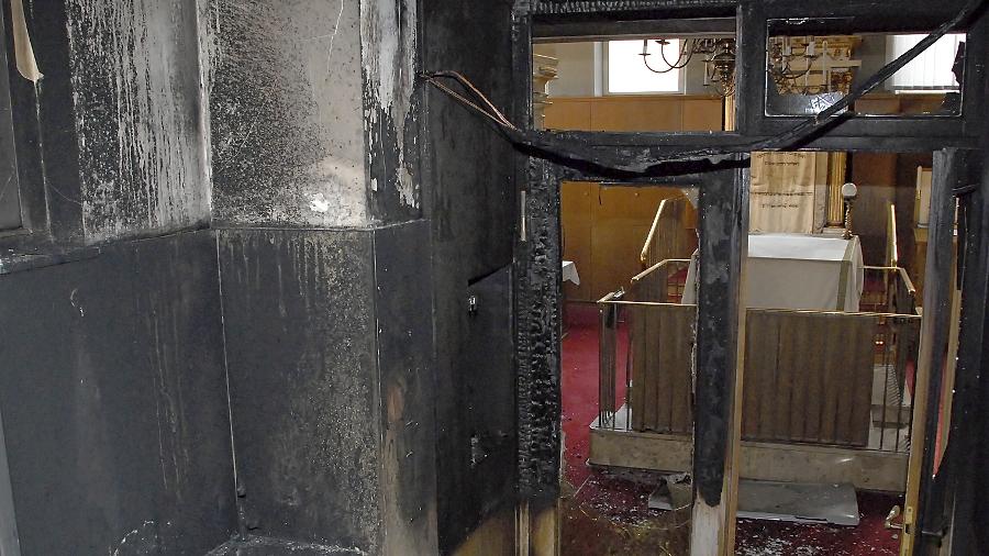 Synagogenbrand schockt die Gemeinde