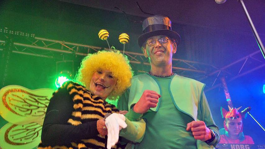 Die "Moskitos" Sonja und Harry waren als Biene Maja und Grashüpfer Flip unterwegs.