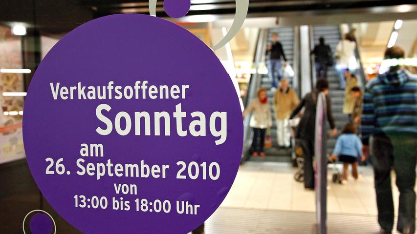 Verkaufsoffene Sonntage gibt es in Nürnberg vier Stück - in Berlin dürfen die Läden an acht vorgegebenen Sonntagen ihre Türen öffnen.
