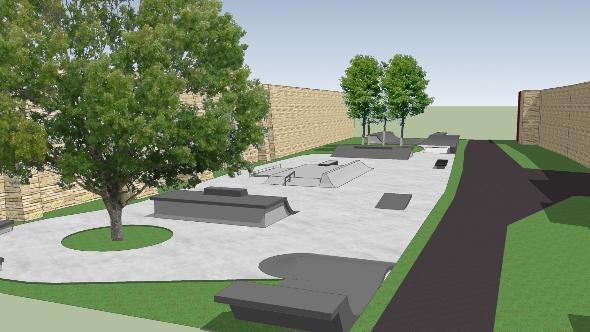 Die Bauarbeiten für den Beton-Skatepark können bis zu drei Monaten dauern.