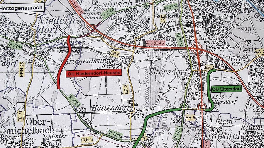 Entlastung für Erlangen, Herzogenaurach und Fürth kommt Entlastung für Erlangen, Herzogenaurach und Fürth kommt