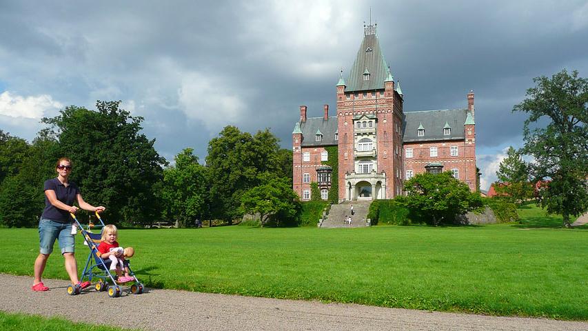 Das Großgrundbesitzer-Schloss in Südschweden.