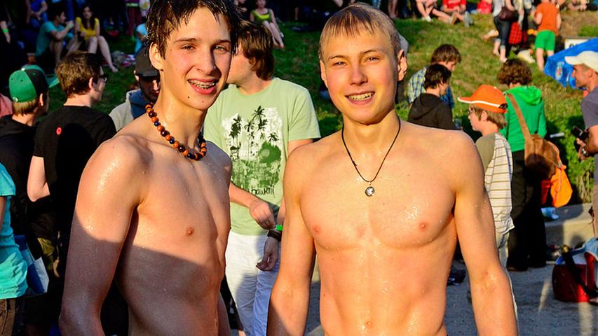 Alexander Megos (rechts) und Ruben Firnenburg vom DAV-Jugendnationalkader.