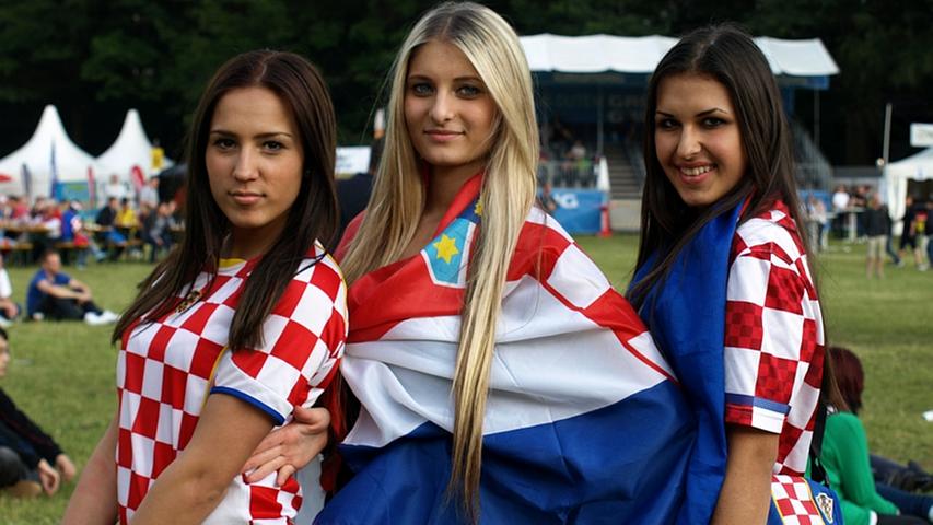 Vielleicht lag es an den bezaubernden Fans in rot-weiß-blau, dass sich die Kroaten so wacker hielten.