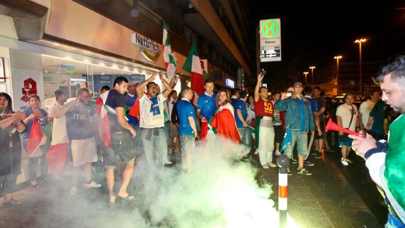 Die Euphorie der italienischen Fans kannte keine Grenzen.