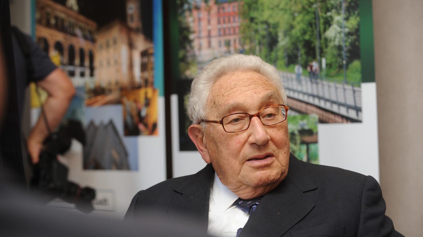 Henry Kissinger bei einem Besuch in seiner Heimatstadt Fürth.