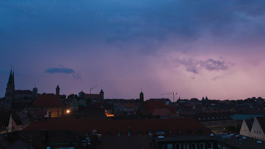 Schwere Gewitter über Nürnberg und der Region