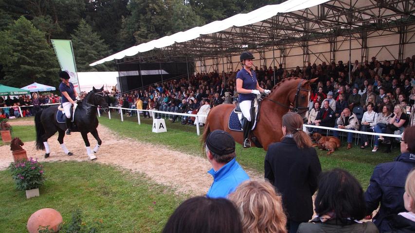 Zahlreiche Zuschauer verfolgten die Darbietungen der einzelnen Reiter und Reiterinnen.