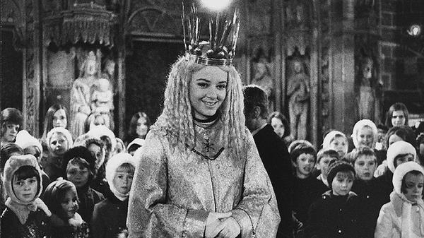 Gabriele Bergmann (verheiratete Jungk) war das erste gewählte Christkind in den Jahren 1969 und 1970.