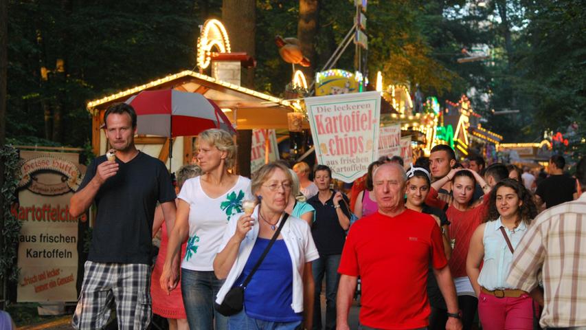 500.000 Besucher strömen jährlich zum Annafest. Mehrere tausend finden auch am Dienstag wieder den Weg zum Forchheimer Kellerberg.