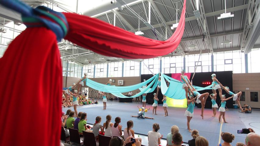 3800 Kinder und Jugendliche beim größten Jugendsportfest Bayerns: Die Kinderturnolympiade und das bayerische Turnerjugendtreffen.