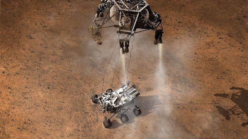 Zwei Jahre lang soll "Curiosity" auf dem Mars nach Hinweisen auf Leben suchen.