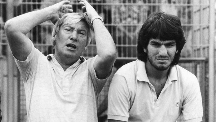 Die zweijährigee Amtszeit (September 1981 bis Oktober 1983) von Udo Klug wurde, trotz des Pokalfinales 1982, erheblich durch das Ende getrübt: In der Saison 1983/84 wollte der Club Tuchfühlung zu den UEFA-Cup-Plätzen aufnehmen, doch insgesamt gingen 26 von 34 Spielen verloren, die Auswärtsbilanz von 0:34 Punkten spricht Bände. Klug jedoch war wie eingangs erwähnt im Oktober schon Geschichte. Die zweijährigee Amtszeit (September 1981 bis Oktober 1983) von Udo Klug wurde, trotz des Pokalfinales 1982, erheblich durch das Ende getrübt: In der Saison 1983/84 wollte der Club Tuchfühlung zu den UEFA-Cup-Plätzen aufnehmen, doch insgesamt gingen 26 von 34 Spielen verloren, die Auswärtsbilanz von 0:34 Punkten spricht Bände. Klug jedoch war wie eingangs erwähnt im Oktober schon Geschichte.
