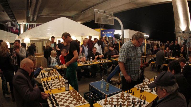 Seit 2004 regelmäßig dabei: der Schachclub Schwarz-Weiß Nürnberg Süd.