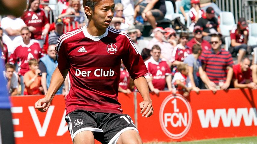 Auf dem Spielfeld ist Kiyotake die große Hoffnung des 1. FC Nürnberg