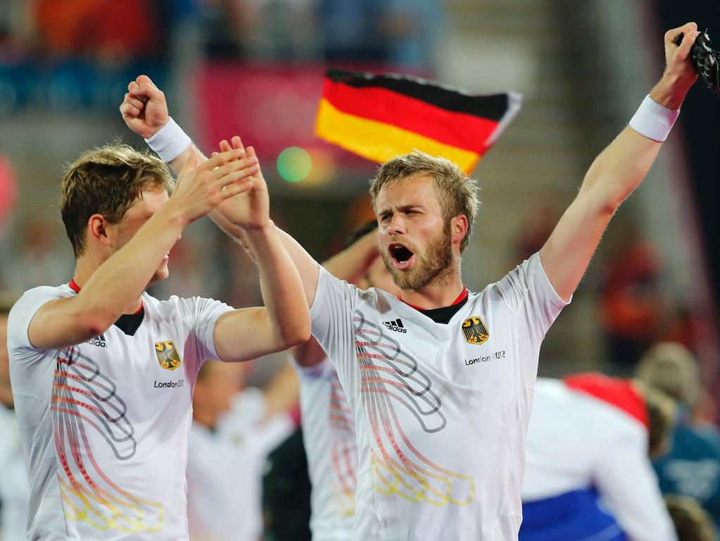 Gold-Gewinner Müller und Wesley in Feierlaune
