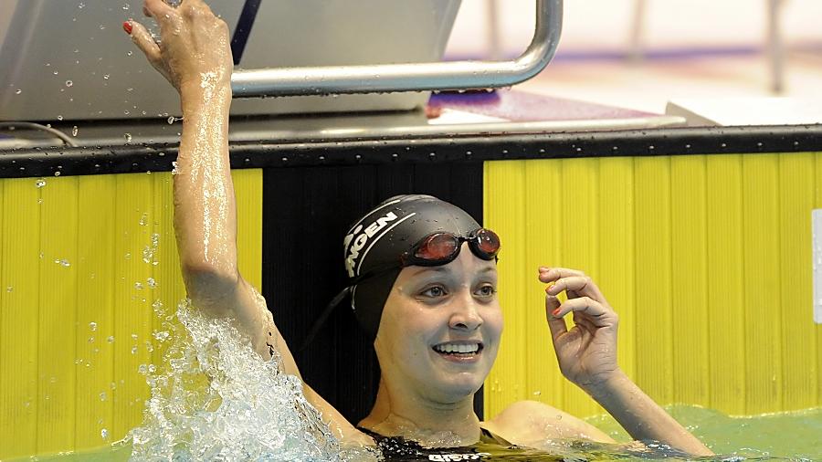 Nadine Laemmler nach ihrem A-Finale über 200m Rücken bei den Deutschen Meisterschaften. Nach Jahren in Erlangen schwimmt die Studentin nun in Heidelberg. Nadine Laemmler nach ihrem A-Finale über 200m Rücken bei den Deutschen Meisterschaften. Nach Jahren in Erlangen schwimmt die Studentin nun in Heidelberg.