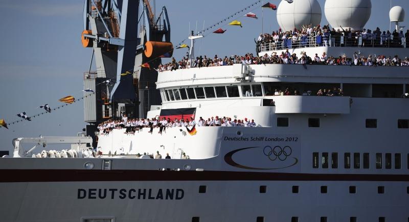 Deutsche Olympioniken in Hamburg empfangen