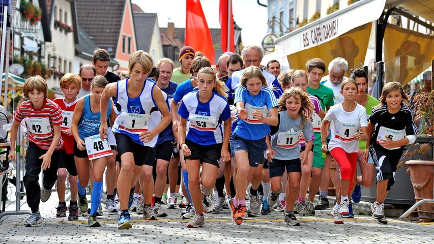 Kleine Rennmäuse beim 13. Fränkische Schweiz-Marathon