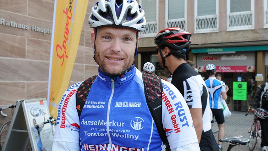 Sven Beck (35) ist Fahrradsportler und läuft hobbymäßig: "Ich werde mein Bestes geben", sagt er.
