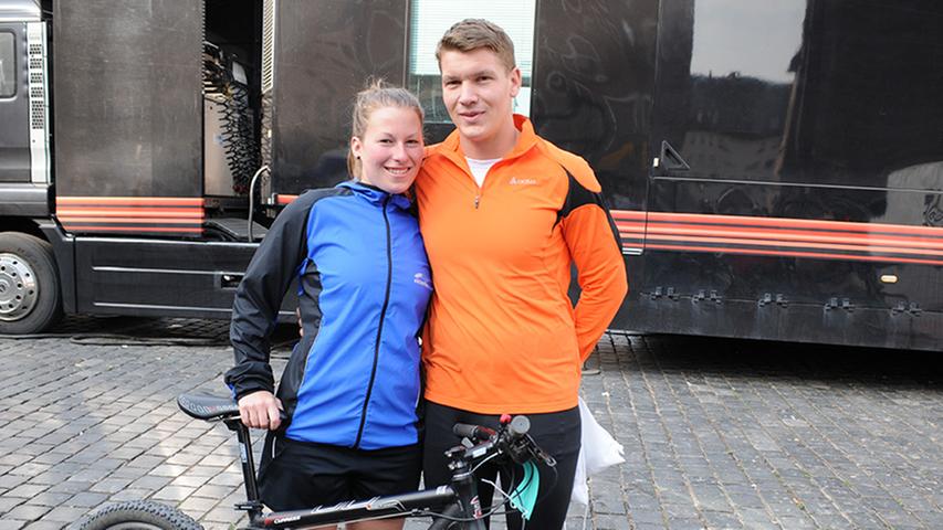 Cristiane Kohl (25) und Andreas Mayer (22) sind ein Paar im Leben und auch beim Rennen.